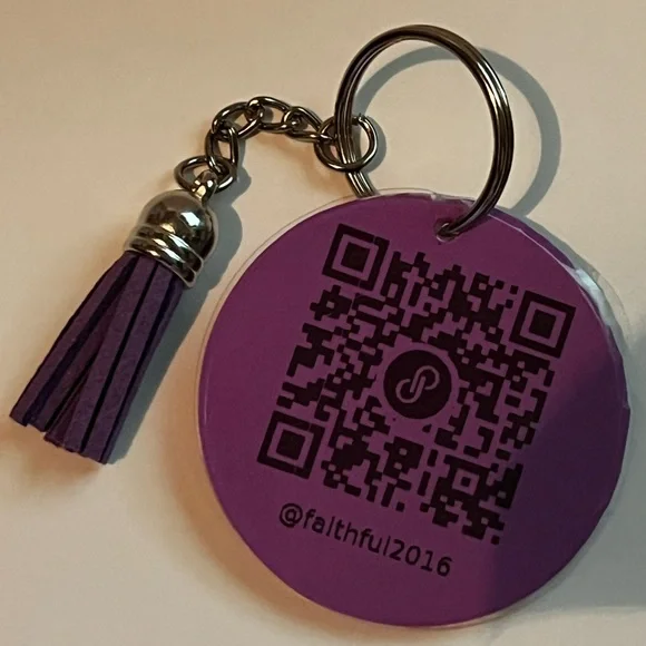 QR Code Keychain with Tassel Pick Your Color - Picture 12 of 17